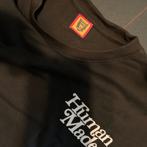 HUMAN MADE Girls Don'T Cry T-Shirt Tee Black White Size M Brand New - Picture 5 of 11